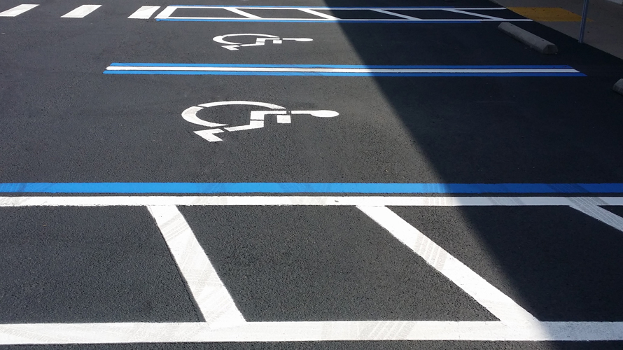 Sealcoat & Striping Handicap Spaces & Access Aisles