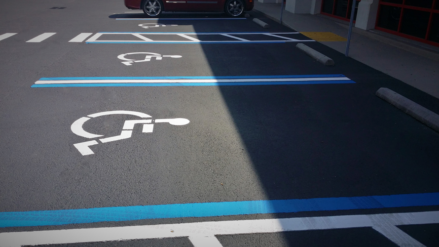 Sealcoat & Striping Handicap Spaces